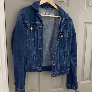 Classic Blue Denim Jacket, GAP, size XS
